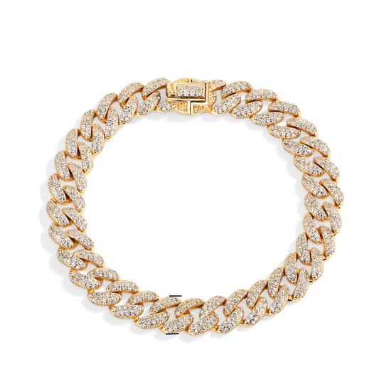 Unisex VVS1 Cuban Bracelet